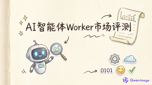 HiClaw Worker 市场评测手绘封面